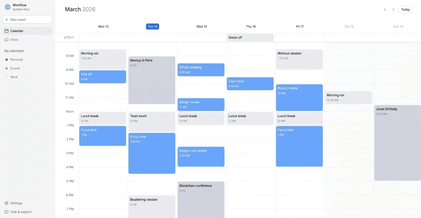 Biltmore calendar preview